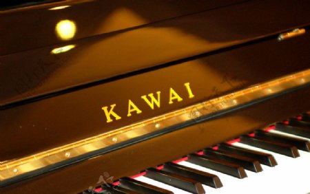 KAWAI钢琴特写图片