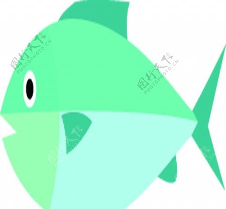 AI卡通动物集锦小鱼失量生物世界海洋生物卡通广告设计素材图片