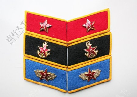 85式三军仪仗队领章图片
