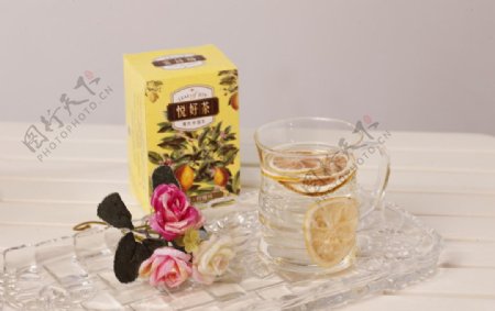 柠檬茶茶花草茶图片