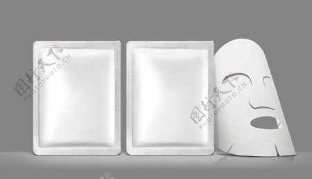 空白面膜包装铝箔袋图片