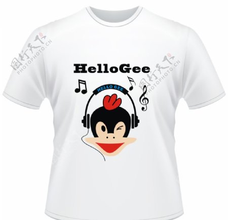 哈喽吉HelloGee卡通T恤图片