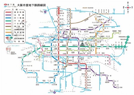 大阪市营地铁线路图2010图片