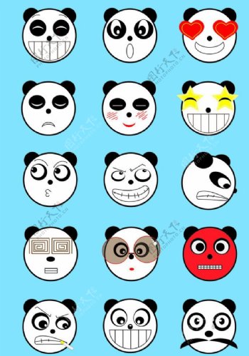 熊猫QQ表情头像图片