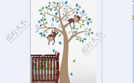 猴子树图片