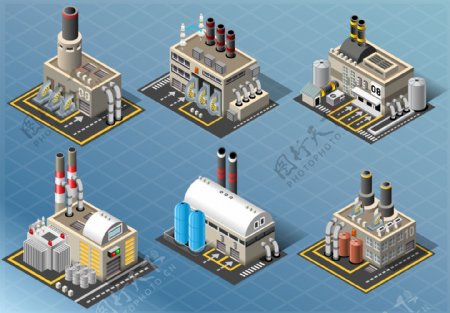工厂模型图片