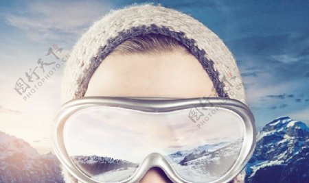 炫酷滑雪眼镜图片