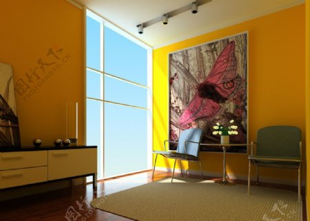 休息室设计效果图图片