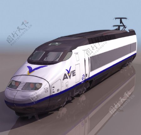 3D模型图库交通工具火车头动车组高铁图片