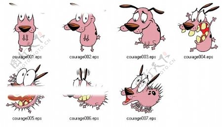 小狗Courage图片