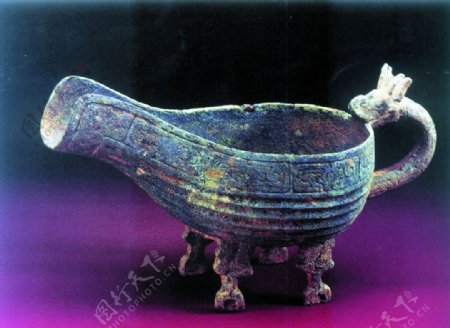 古代青铜器酒杯图片