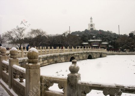 北海雪景图片