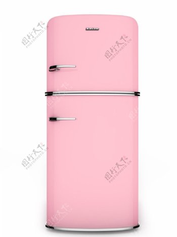 粉色冰箱图片