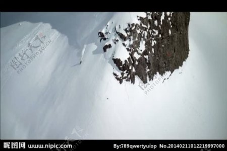 高山滑雪运动视频