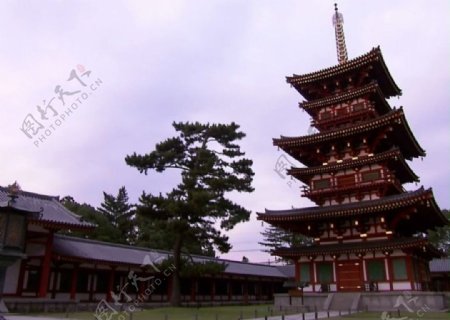 寺庙古建筑视频素材