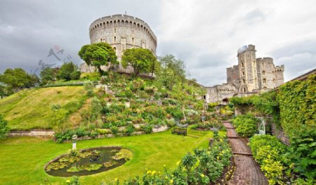 英格兰绿色温莎城堡图片