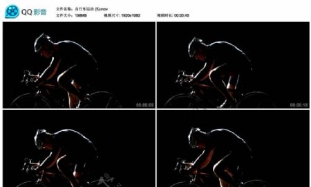 公路自行车高清实拍视频素材