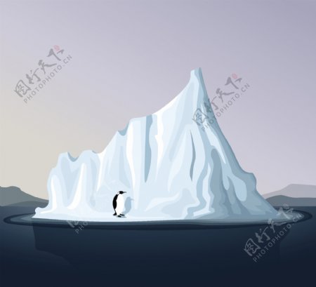 冰山冰封图片