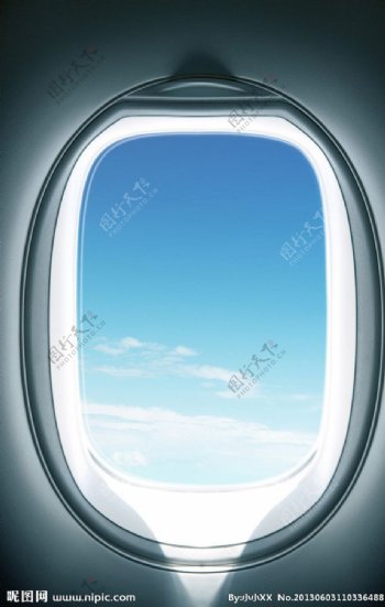 航空窗户图片