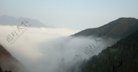 山雾迷茫图片