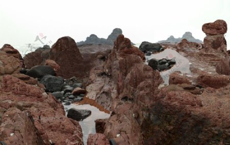 火山岛设计图图片