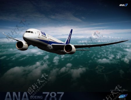 波音787图片