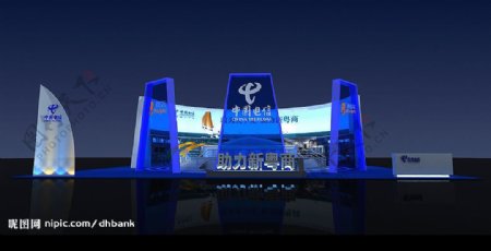 2008中博会中国电信展示设计图片