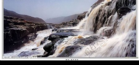 黄河瀑布写真艺术2图片