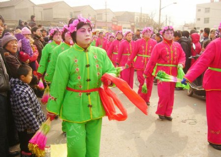 民间传统艺术秧歌图片