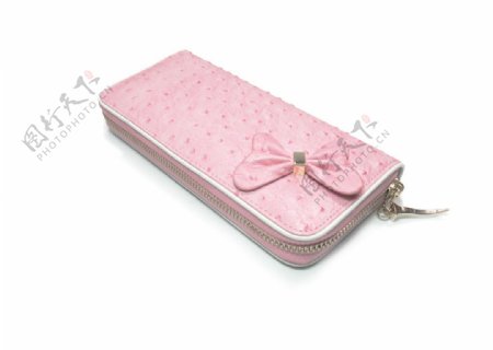 漂亮的粉红色钱包图片