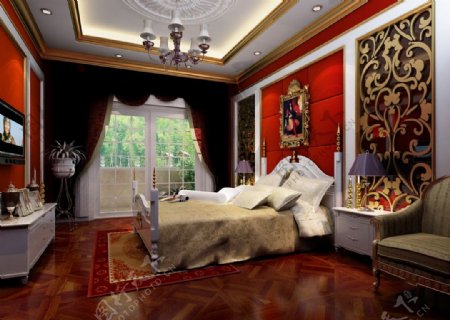 古典卧室图片