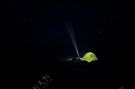 夜下帐篷图片