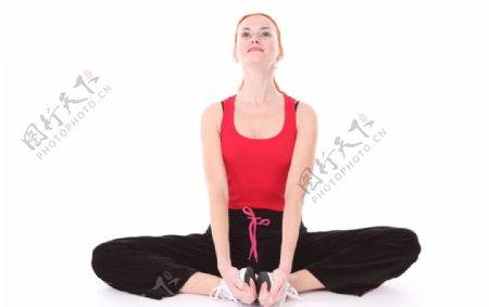 瑜伽少女图片
