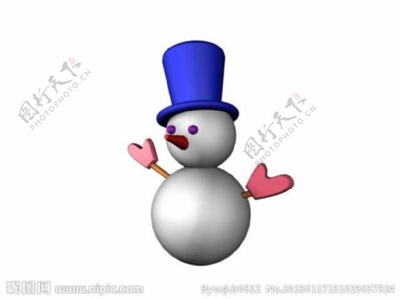 雪人模型图片