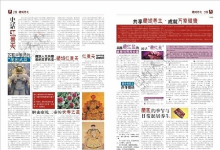 藏域养生报纸图片