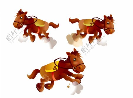 马奔跑图片