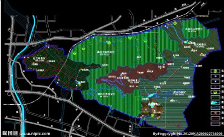 小区规划公园规划总图图片
