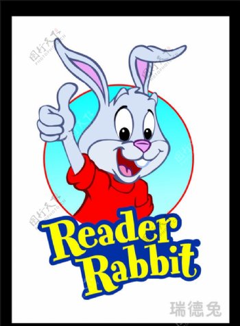 卡通兔疯狂兔红衣兔图片