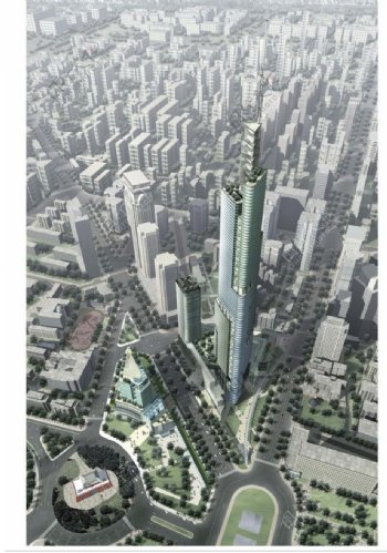 南京绿地国际商务中心建筑方案图片