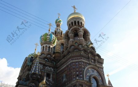 圣彼得堡东正教教堂图片