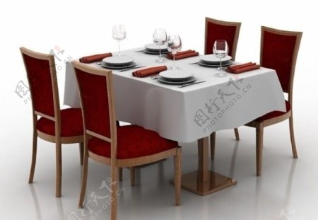 餐桌模型tableset2图片