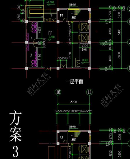 停车库门厅方案图片