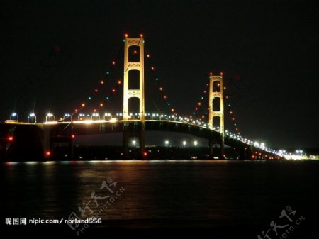 美国麦基诺大桥图片