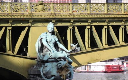 欧洲桥墩雕塑图片