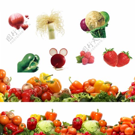 新鲜蔬果荔枝草莓图片