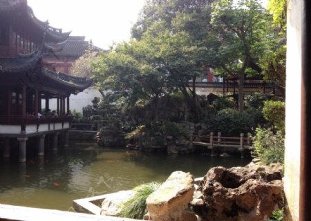 上海豫园亭子图片