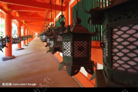 奈良春日大社的回廊图片