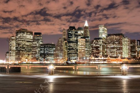 城市夜景图图片