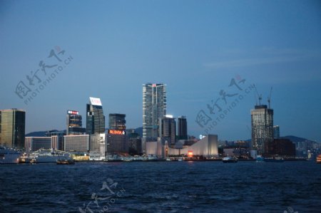 维港夜景图片