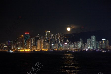 香港维港夜景图片